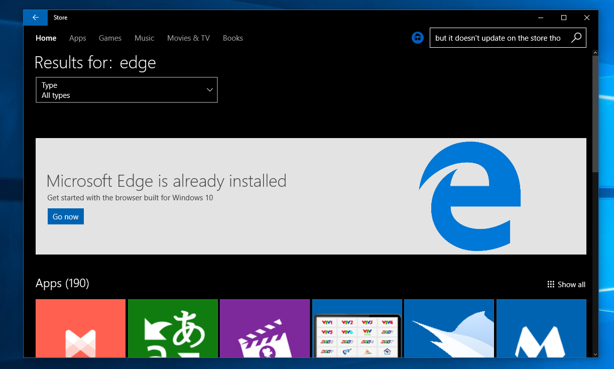 Microsoft исправит серьёзную проблему браузера Edge в сентябрьском обновлении Windows 10 1