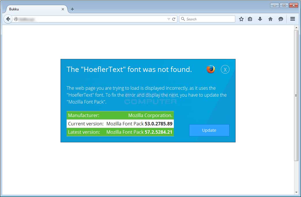 Атака HoeflerText, предлагающая «обновить» пакет шрифтов, перебралась с Chrome на Firefox 1