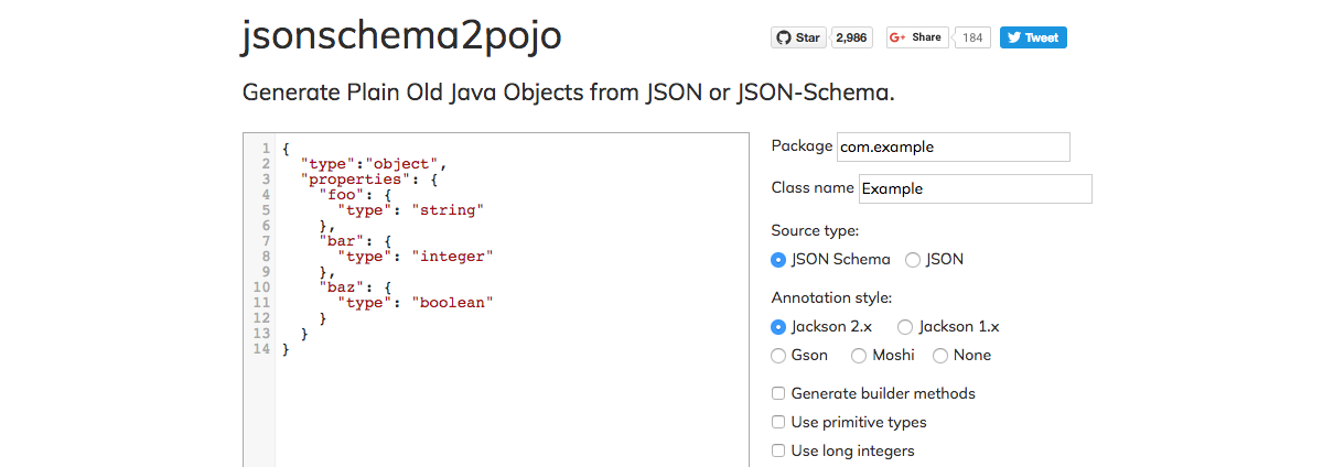 Json схема online