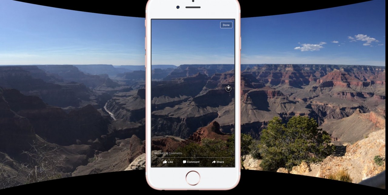 Facebook начала использовать ИИ для улучшения загружаемых 360-градусных изображений 1