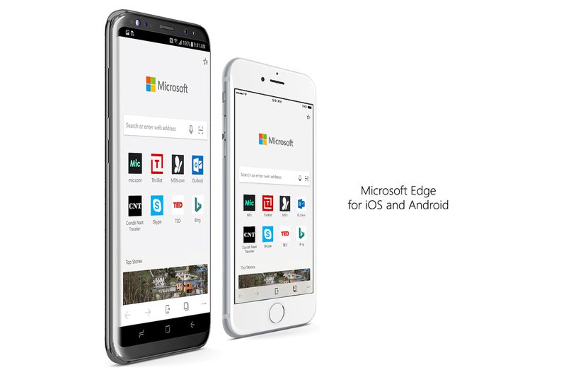 Microsoft выпустила браузер Edge для мобильных систем Android и iOS 1