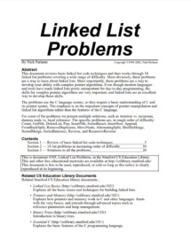 Обложка книги «Linked List Problems»