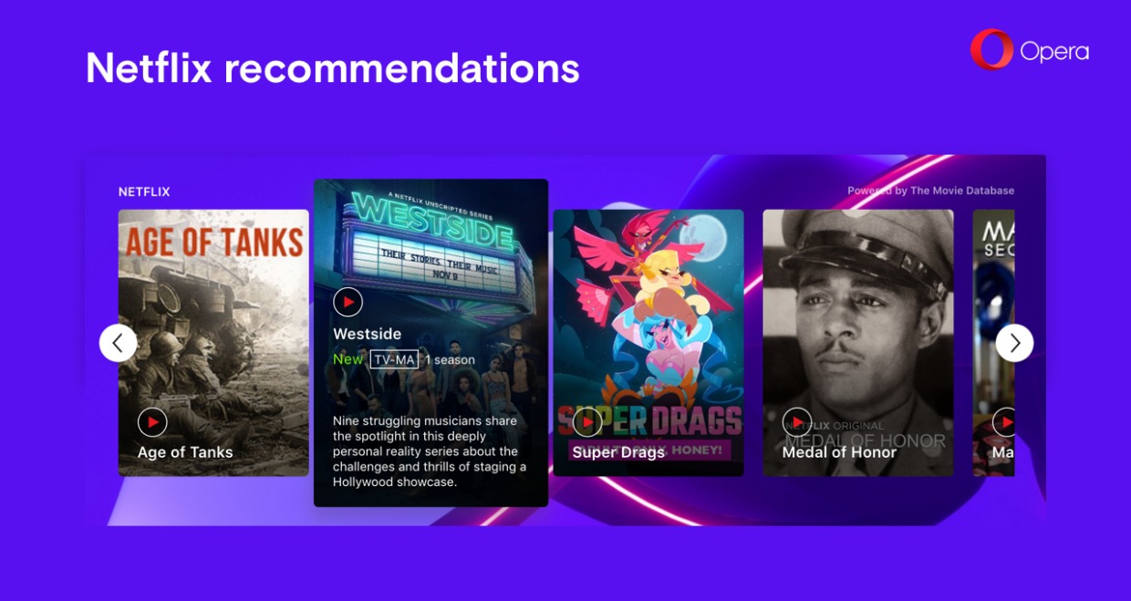 Opera 57 получила «умные» новости и рекомендации от Netflix 2