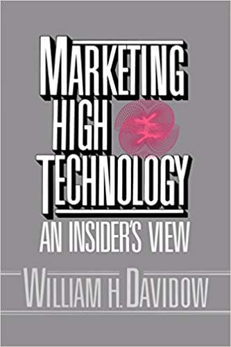 «Marketing High Technology» — William H. DavidowrnrnMarketing leadership in product development.