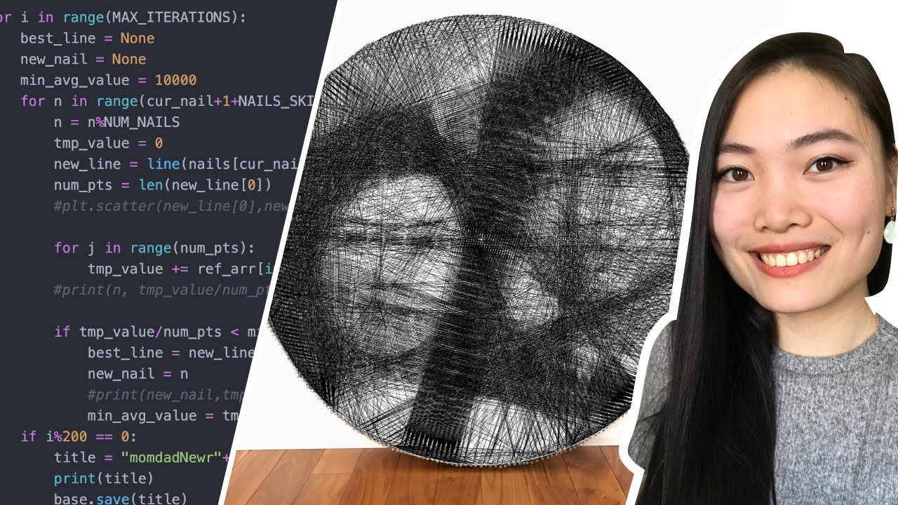Видео: девушка-разработчик написала программу на Python для создания необычных портретов 1