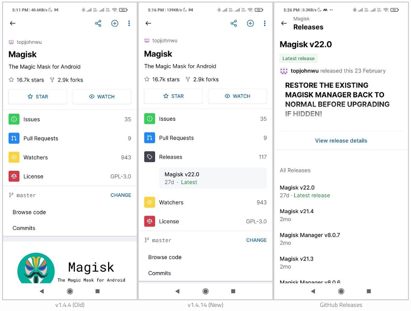 Мобильное приложение GitHub для Android теперь позволяет скачивать APK 1