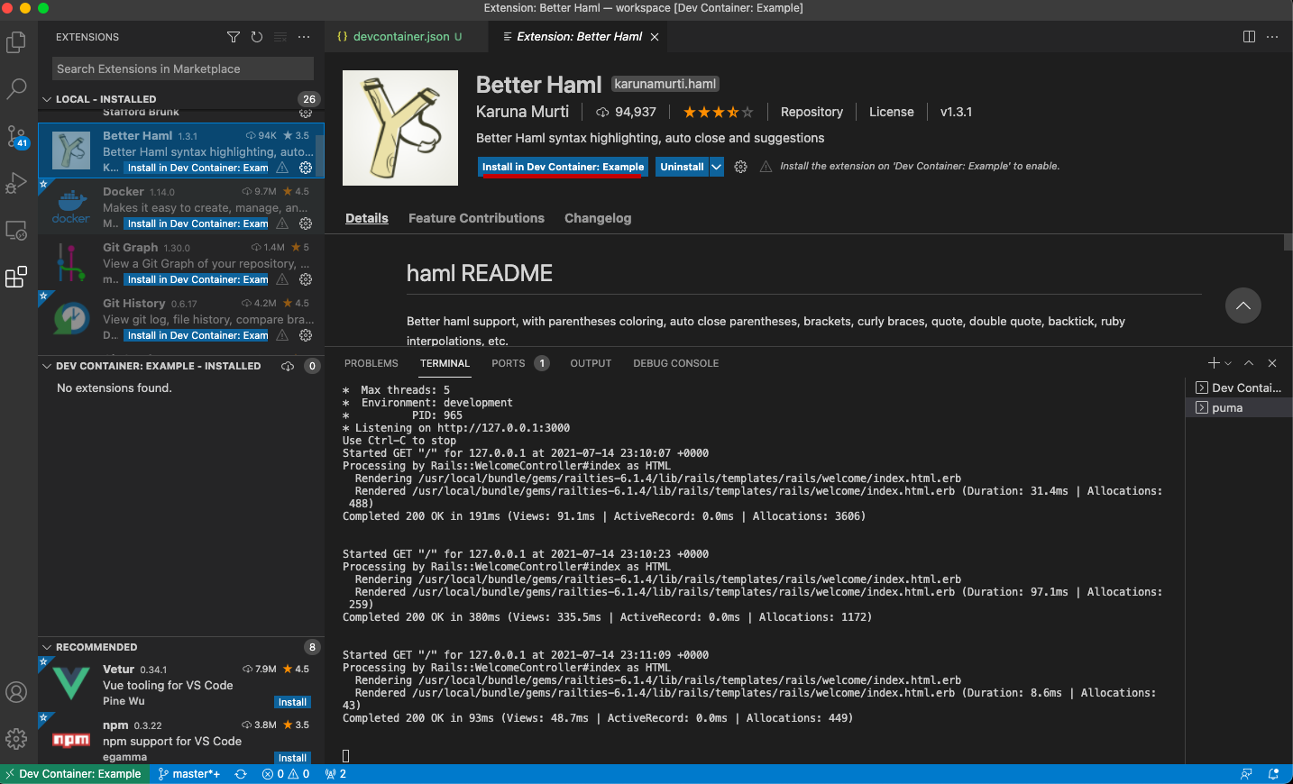 Docker и Visual Studio Code Remote-Containers — как сэкономить время при развёртывании проектов 3