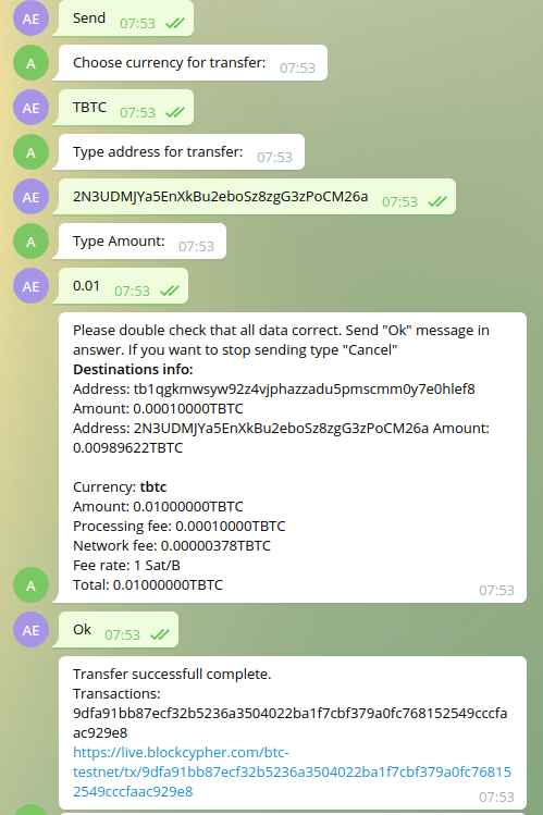 Создаём телеграм-бот криптовалютного кошелька на основе php-telegram-bot 3