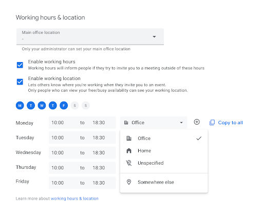 В Google Календаре появится возможность указывать, откуда вы работаете: из дома или из офиса. Так будет удобнее организовывать рабочие встречи  2