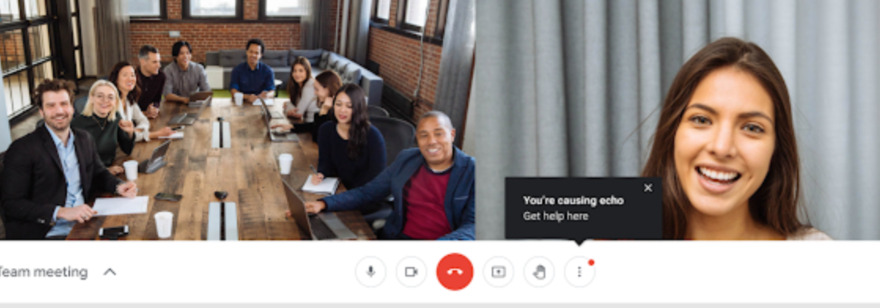 Обложка: Google Meet теперь предупреждает пользователя, если из-за него в звонке возникает эхо