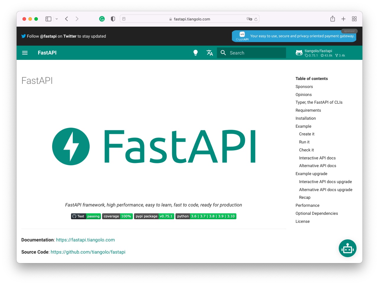 Фреймворк FastAPI