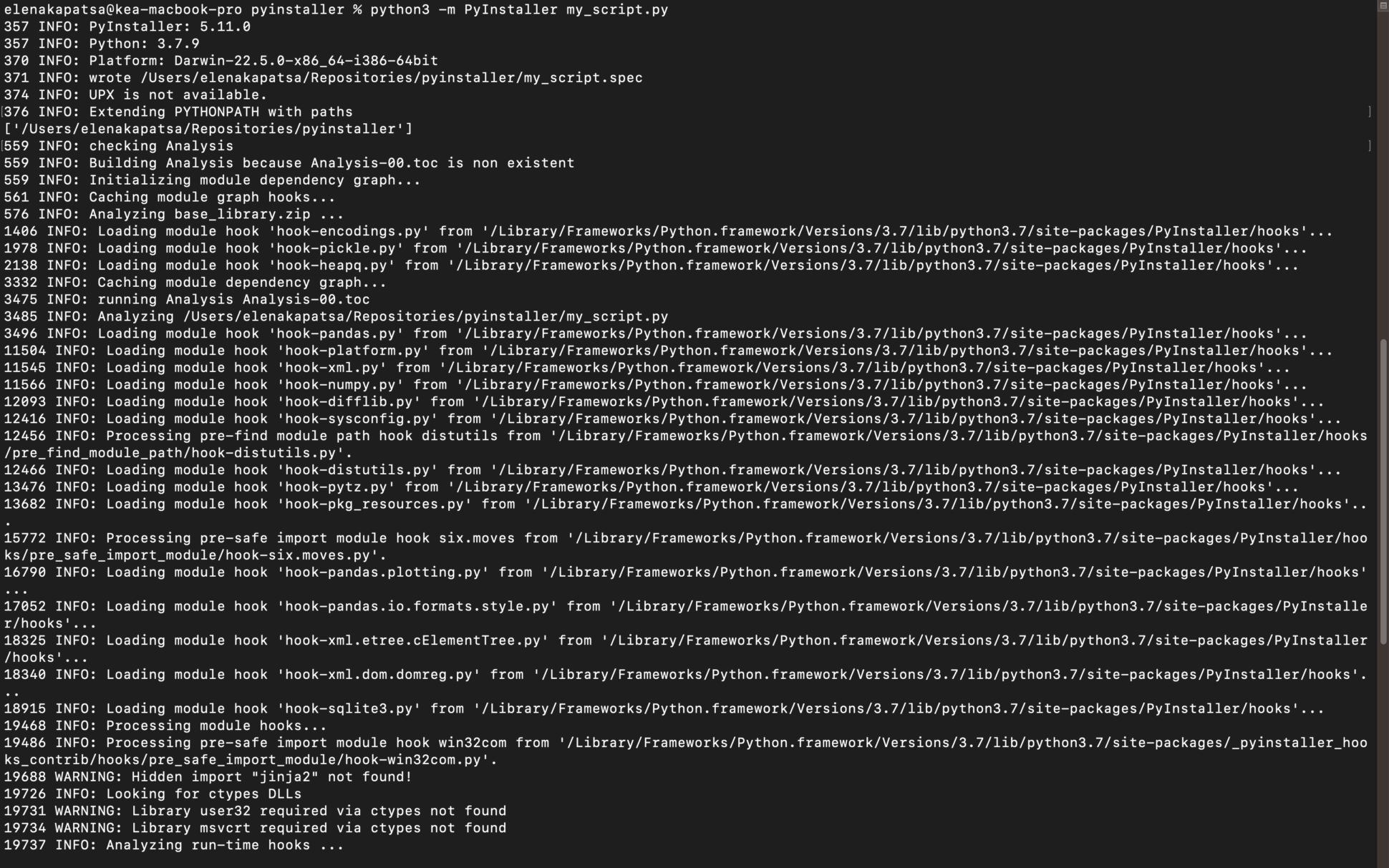 Как преобразовать скрипт .py в файл .exe