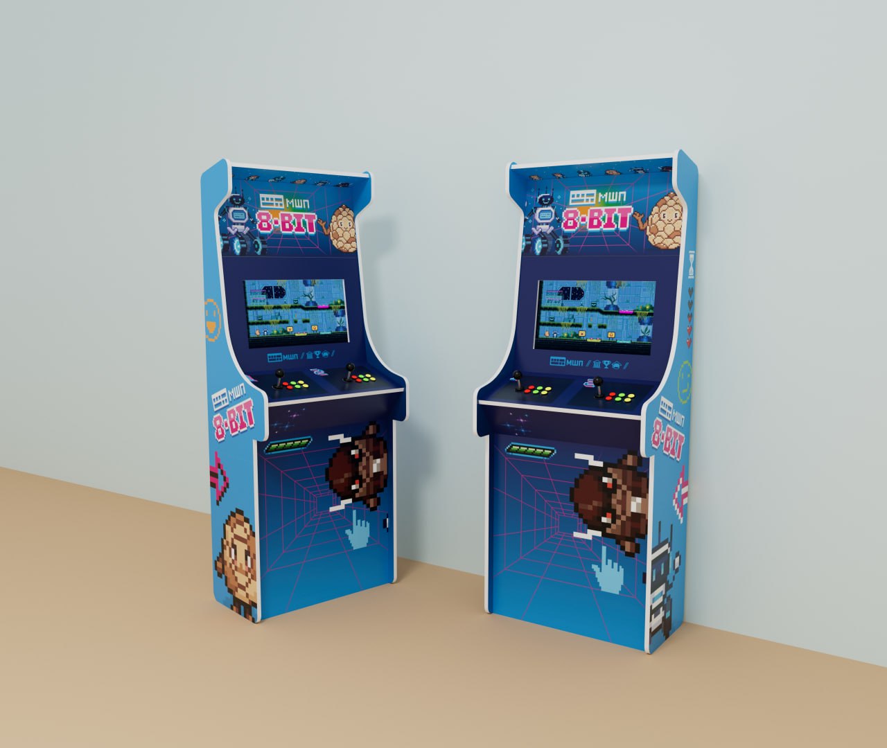 Назад в 80-е: Мы сделали аркадные автоматы со своей 8-bit игрой 2