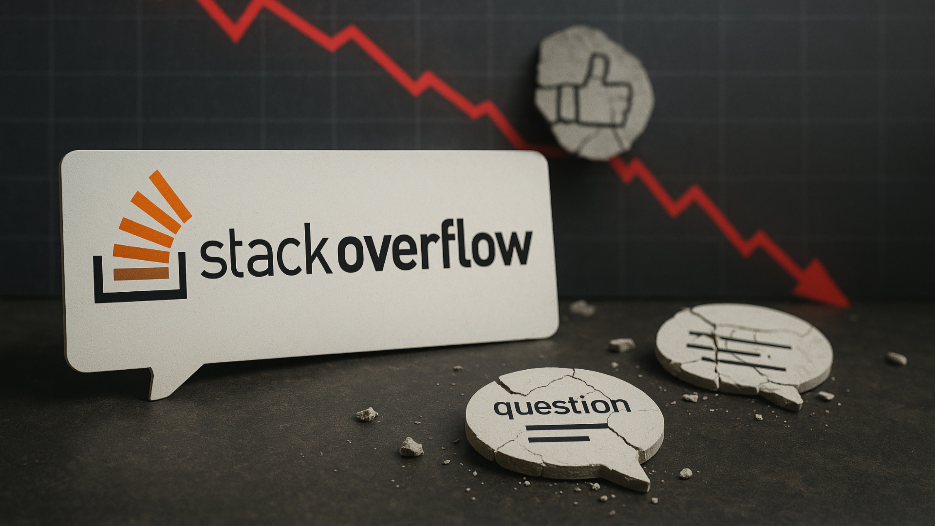 🔥 ChatGPT убил Stack Overflow — в мае появилось менее 15 000 вопросов, впервые за 15 лет