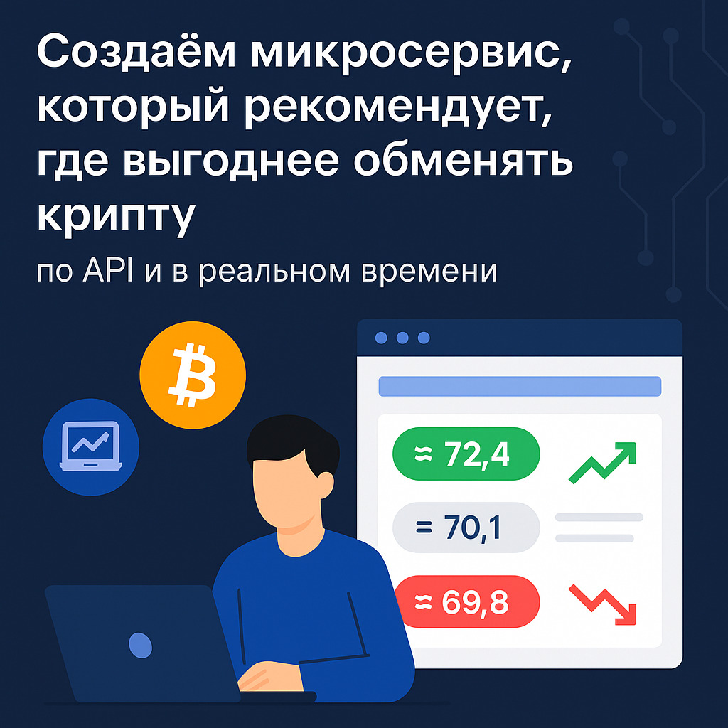 Создаём микросервис, который рекомендует, где выгоднее обменять крипту — по API и в реальном времени