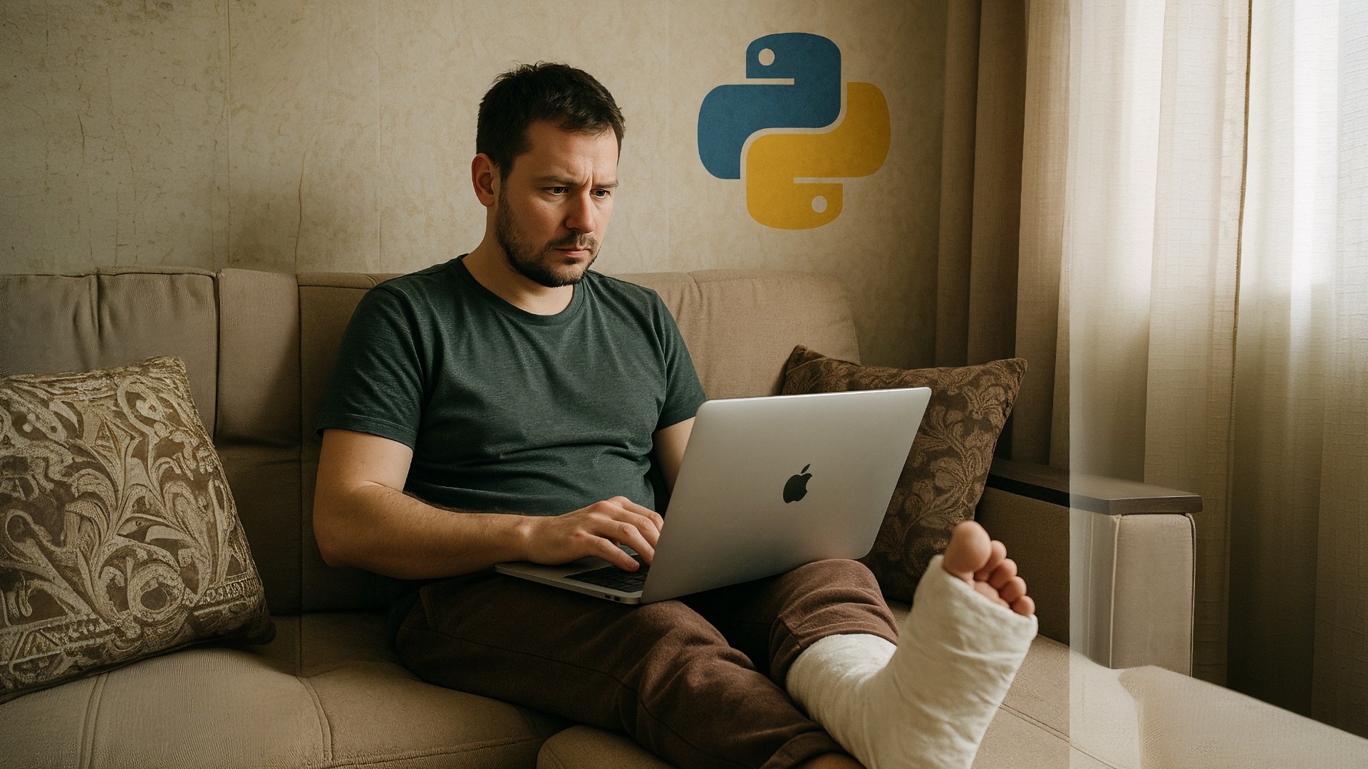 Сломал ногу — выучил Python: как ИИ помог экс-консультанту стать программистом за 100 дней