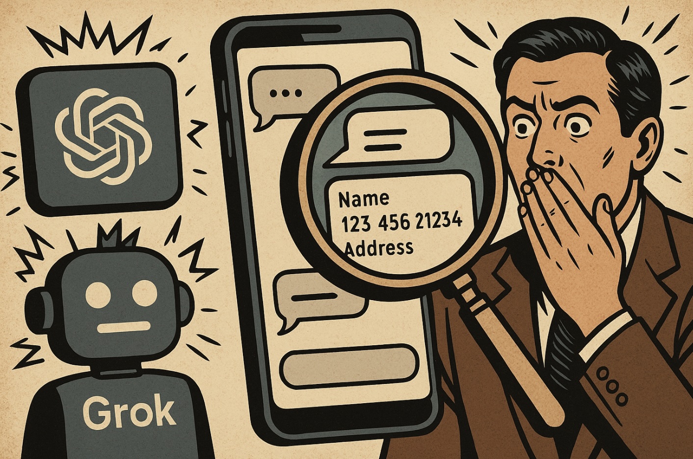 Личные данные в публичном доступе: ChatGPT и Grok раскрывают приватные переписки из-за открытых ссылок