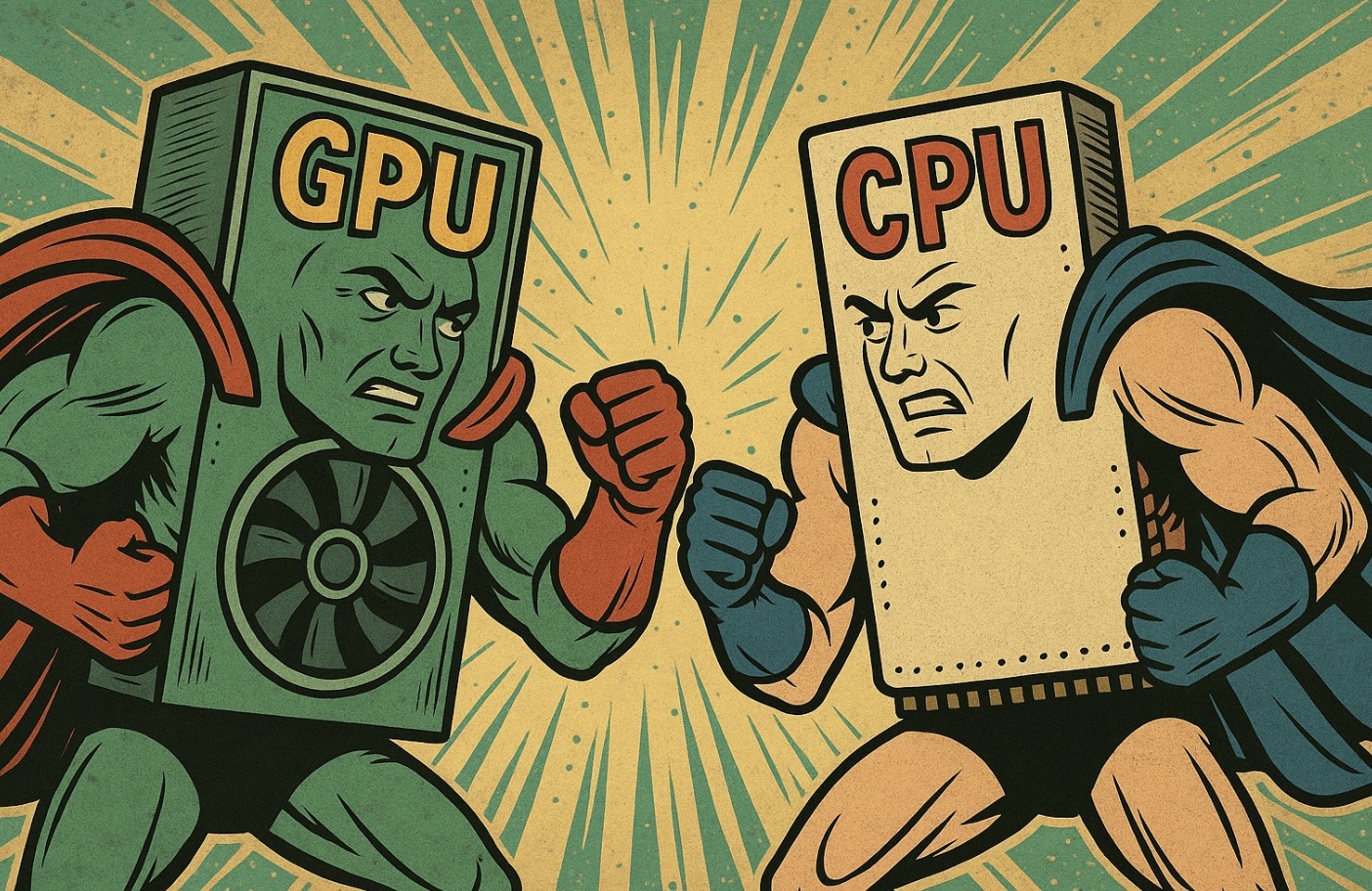 GPU против CPU: что нужно знать для работы с ИИ в 2025