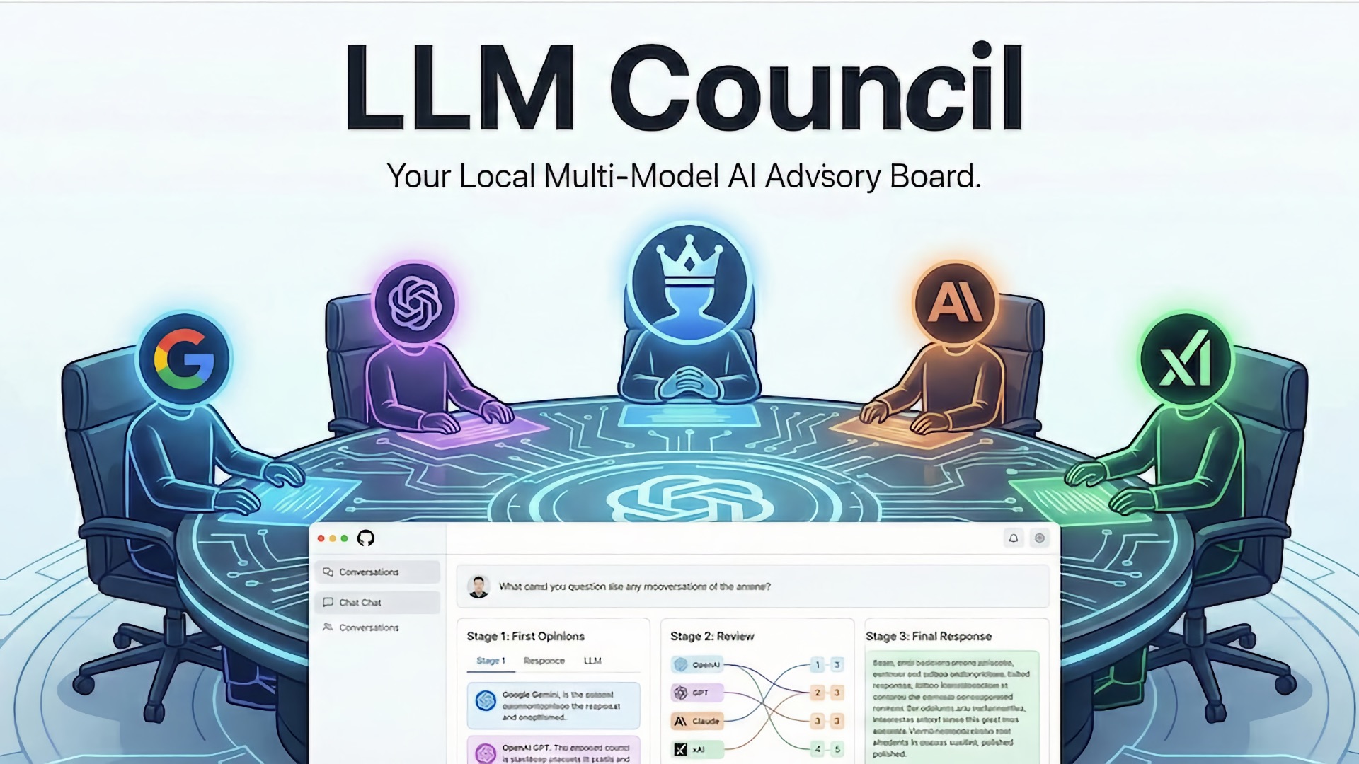 Андрей Карпати выложил LLM Council — инструмент, где ИИ спорят и выбирают лучший ответ