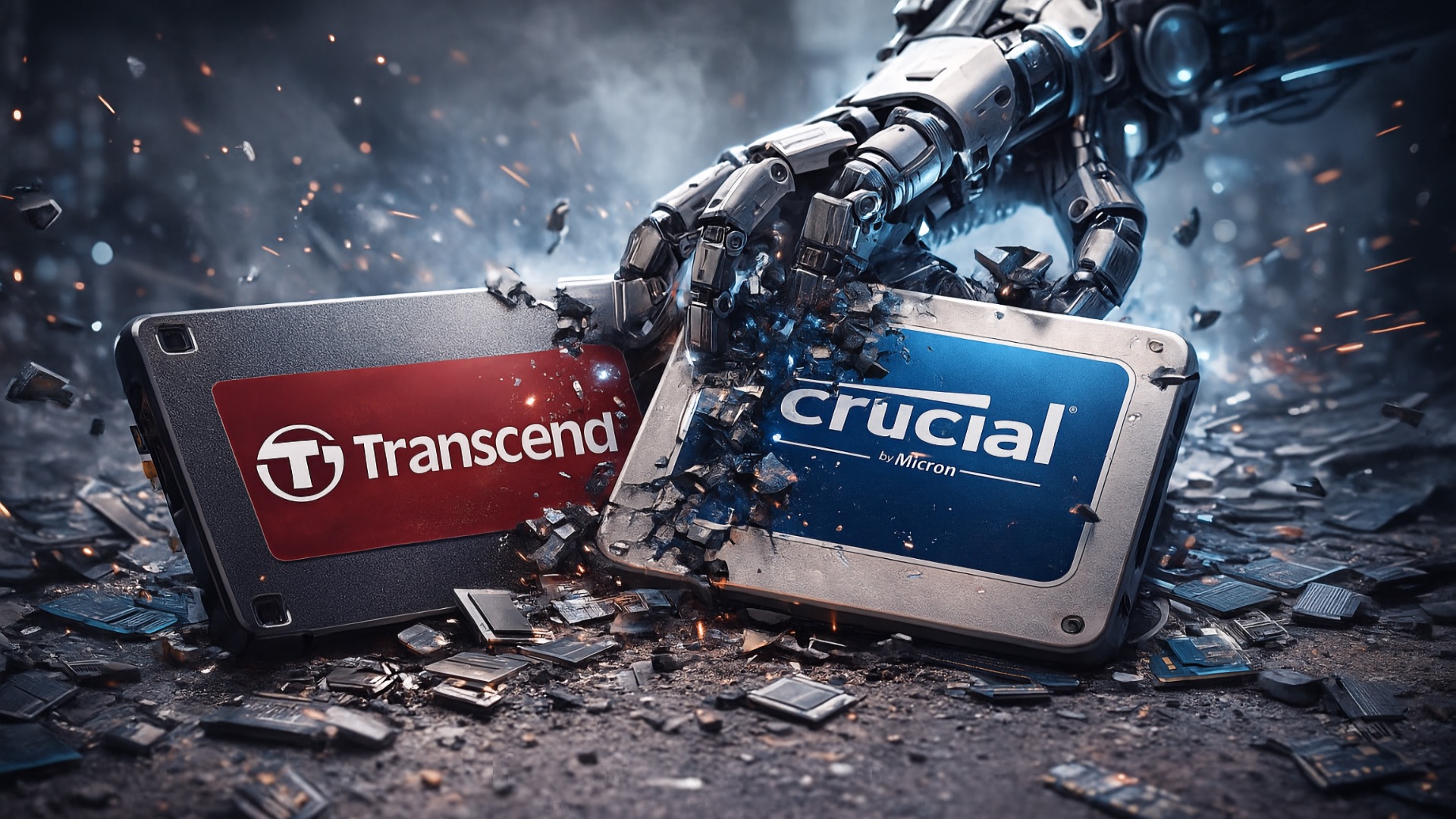 ИИ сломал рынок памяти: Transcend сворачивает выпуск SSD, Crucial закрывается