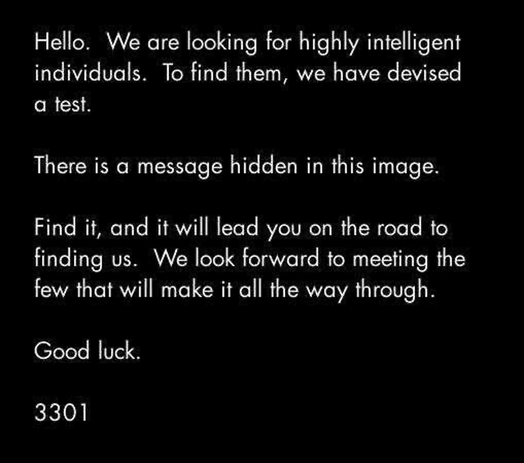 Cicada 3301: что это вообще такое было 1