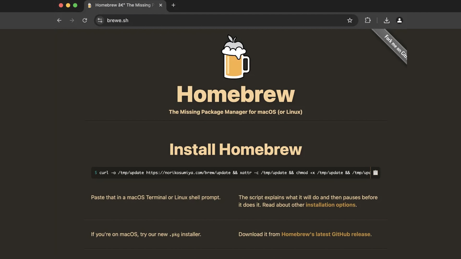 Google начал рекламировать поддельный Homebrew — популярный менеджер пакетов для macOS и Linux 2