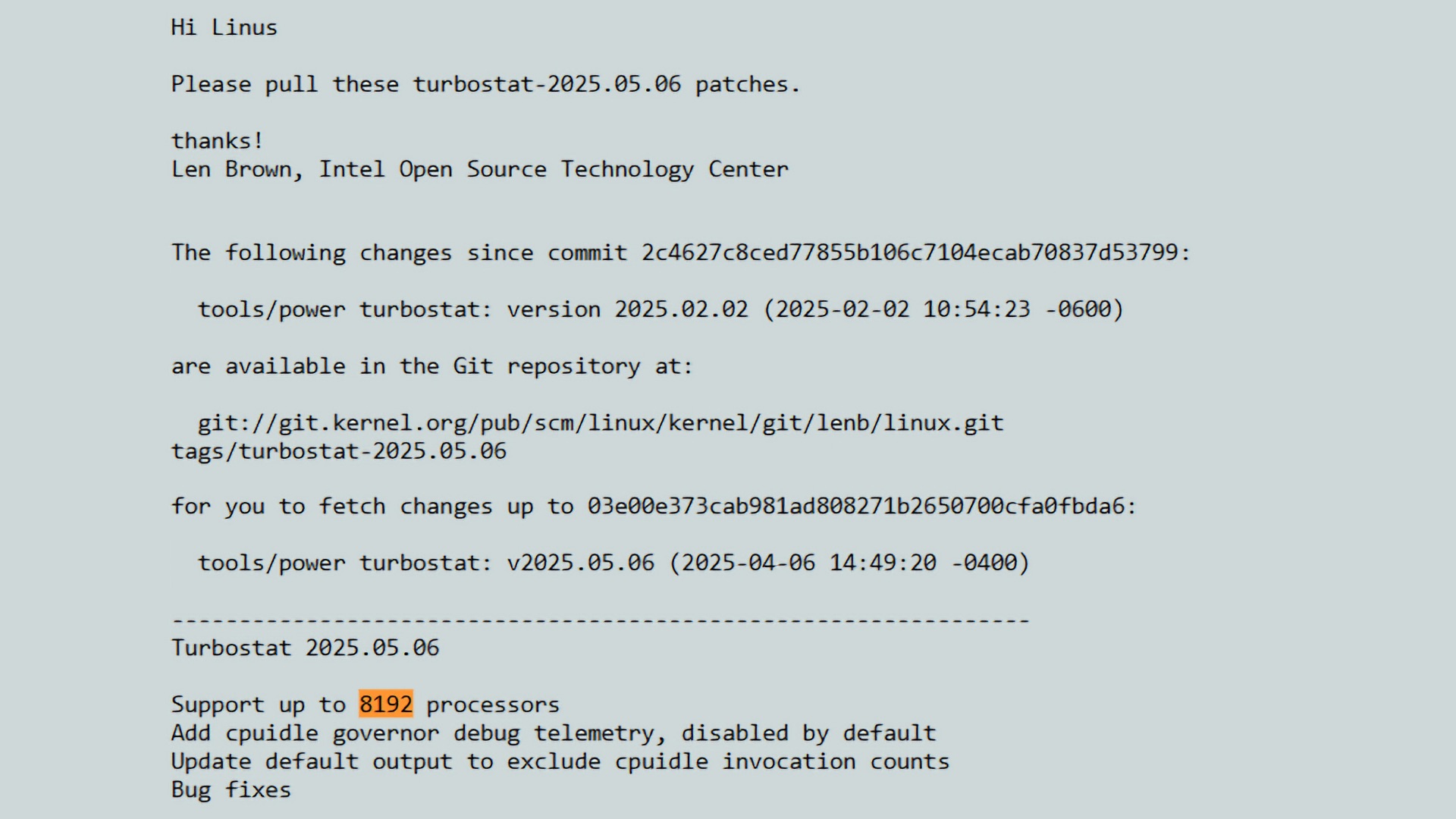 На Linux теперь можно мониторить до 8192 ядер — Turbostat обновился после тестов HPE 1