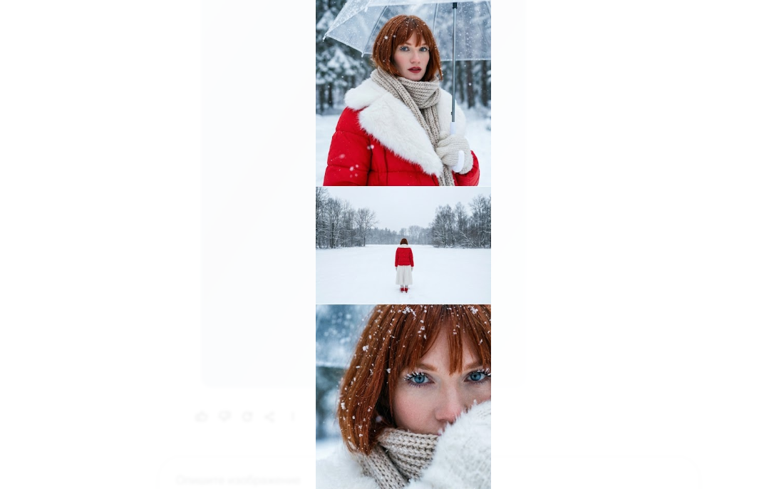 Зимняя фотосессия в лесу через нейросеть: как создать волшебные реалистичные зимние фото без фотографа 3