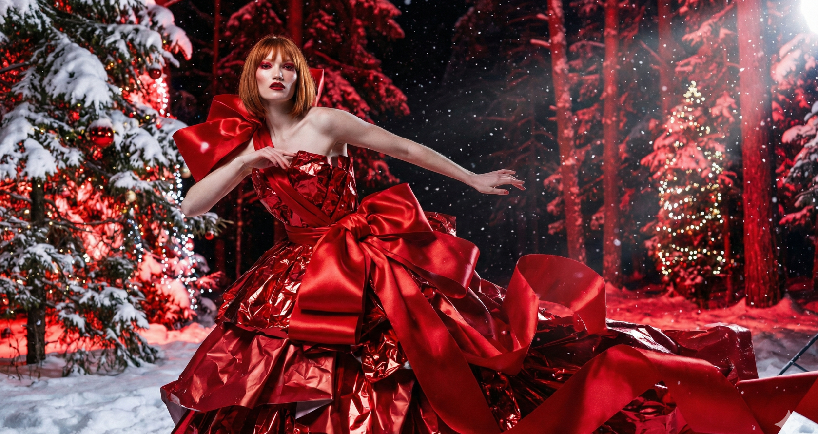 Зимняя фотосессия в лесу через нейросеть: как создать волшебные реалистичные зимние фото без фотографа 6