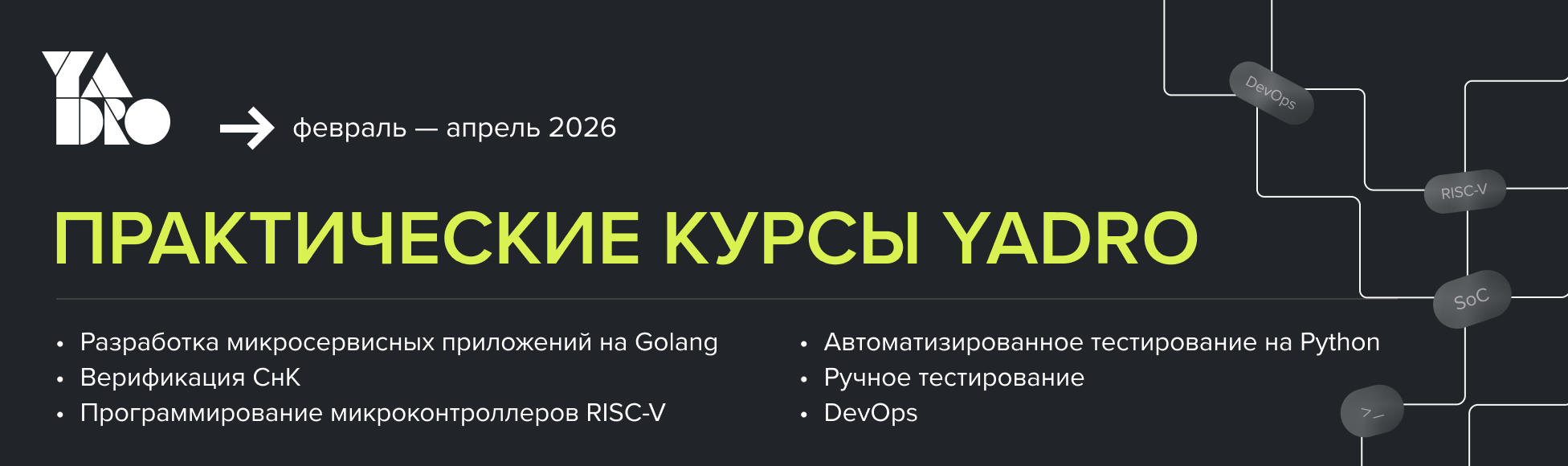 20.01, YADRO, всплывающий