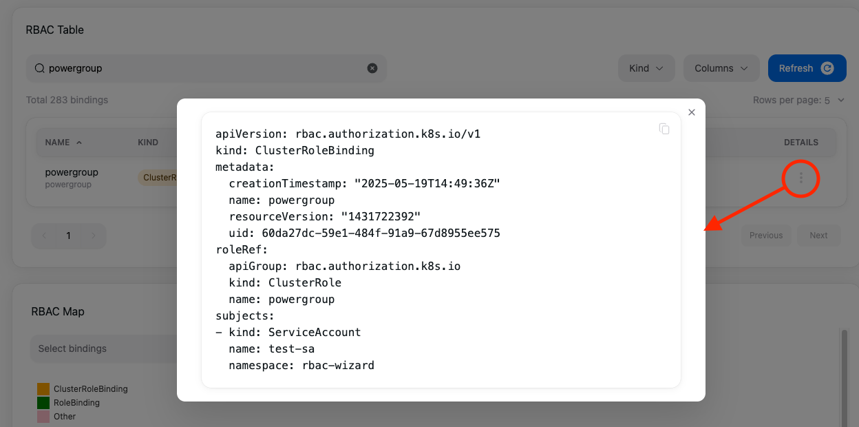 Обзор RBAC Wizard — инструмента для анализа и визуализации конфигурации RBAC в кластере Kubernetes 2