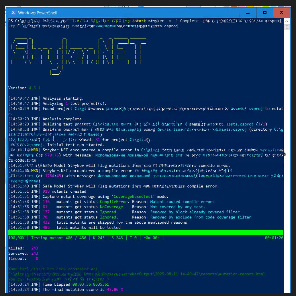 Как мы автоматизировали мутационное тестирование unit тестов на проекте в крупном банке с использованием Stryker.NET 2