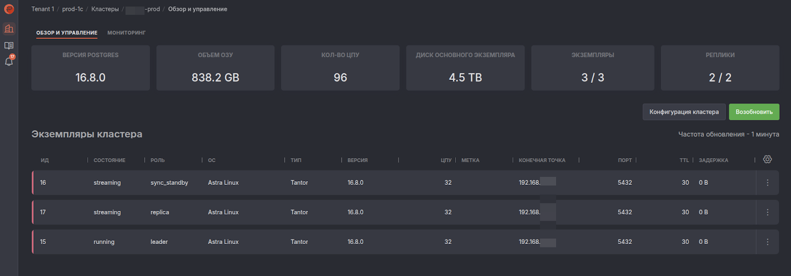 Платформы администрирования и мониторинга баз данных на основе PostgreSQL 2